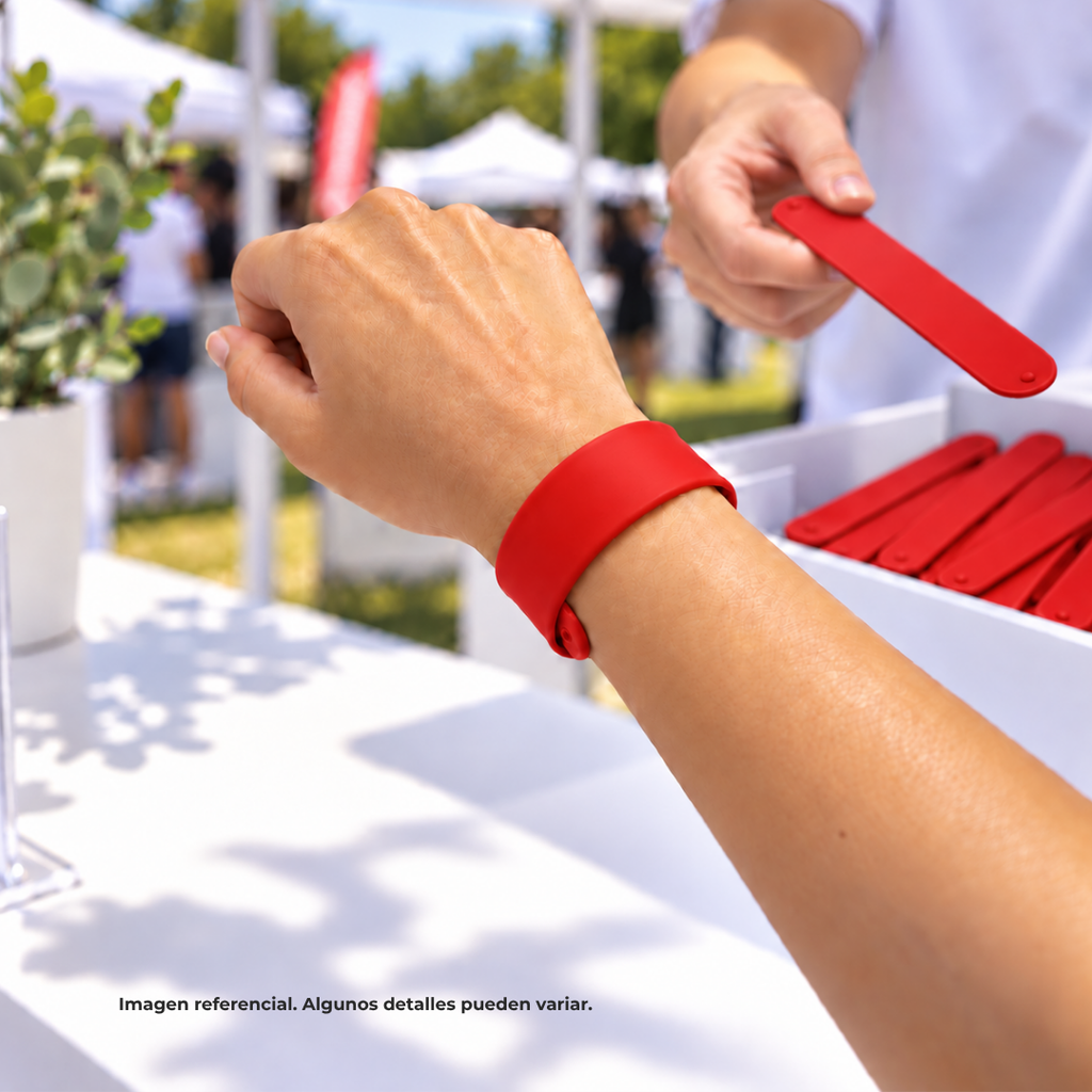 Pulseras, Silicón, Rojo, 21.4*2.4cm Centimetros,