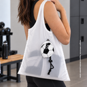 Bolsa, Tela, Blanco, 38*58 Centimetros, Plegable Con Estuche