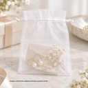 bolsa de organza 13*18 cm blanca
