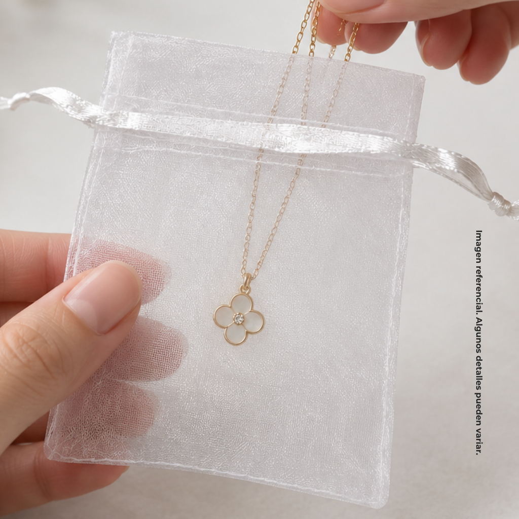 bolsa de organza 10*12 cm blanca