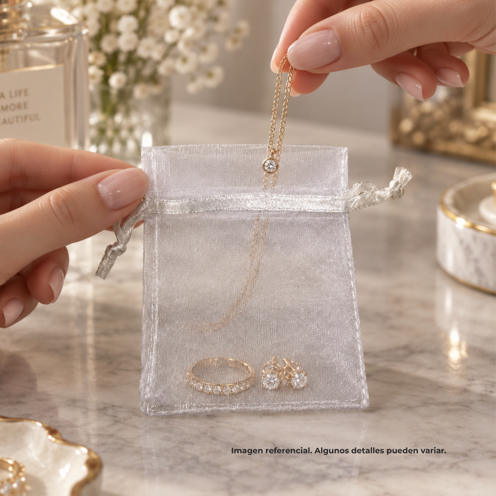 bolsa de organza 7*9 cm blanca