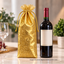 bolsa, tela, estampado, 16*35 centimetros, para vino