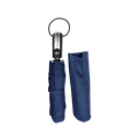 Sombrilla, poliester, azul, 21", de mano full automática 8 páneles mango placa metálica bolsa de tela