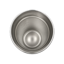 SHAKER, ACERO INOXIDABLE, BLANCO, 600 ml, doble pared 26.3*7.4*6.4cm con compartimiento inferior para proteina, leche en polvo u otros y tapón tipo rosca