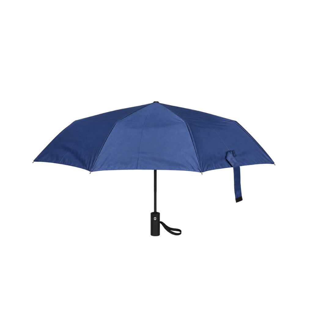 SET EJECUTIVO, ACERO INOXIDABLE, AZUL OSCURO, 600 ml, 2 pcs: vaso doble pared Quad y sombrilla automática