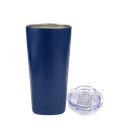 SET EJECUTIVO, ACERO INOXIDABLE, AZUL OSCURO, 600 ml, 2 pcs: vaso doble pared Quad y sombrilla automática
