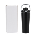 Termo, acero inoxidable, negro, 30 oz, Yawa de boquilla con tapa de seguridad