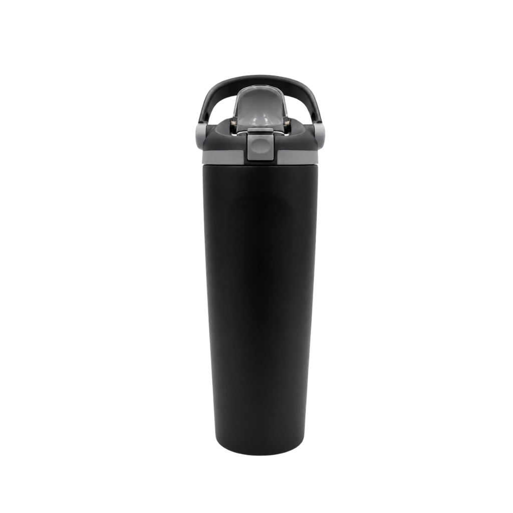 Termo, acero inoxidable, negro, 30 oz, Yawa de boquilla con tapa de seguridad