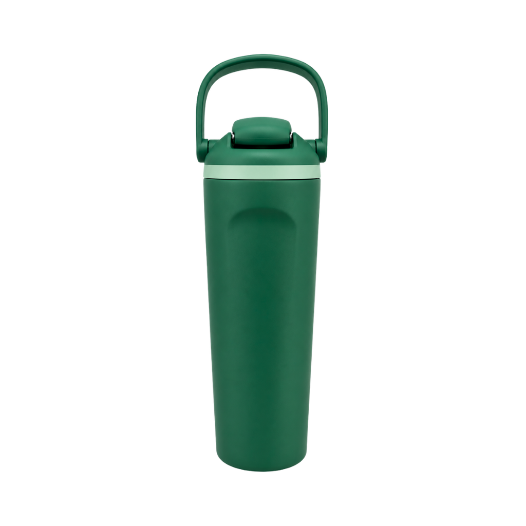 Termo, acero inoxidable, verde, 30 oz, Yawa de boquilla con tapa de seguridad