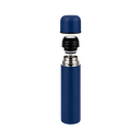 Termo acero inoxidable azul oscuro mate 470 ml bala doble pared