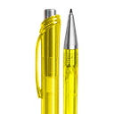 lapiceros, plástico, amarillo, 14 centimetros, cristal,