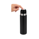 Termo acero inoxidable negro mate 470 ml bala doble pared
