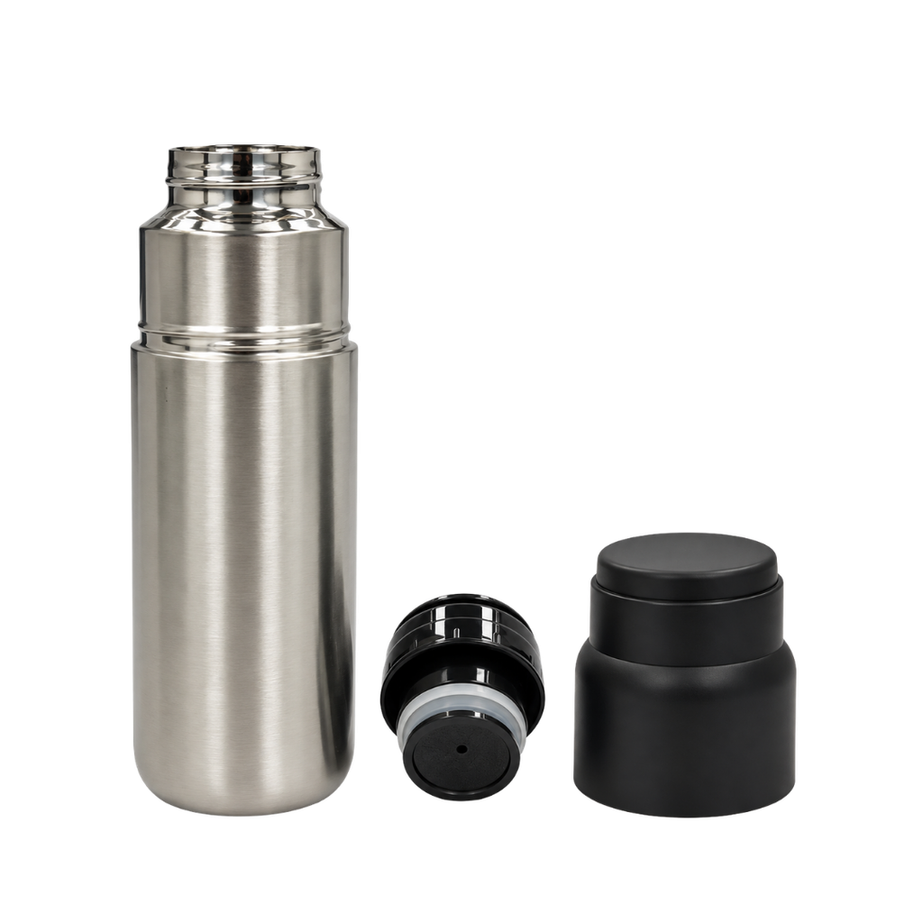TERMO, ACERO INOXIDABLE, NEGRO, 500N ML, Valley doble pared