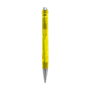 lapiceros, plástico, amarillo, 14 centimetros, cristal,