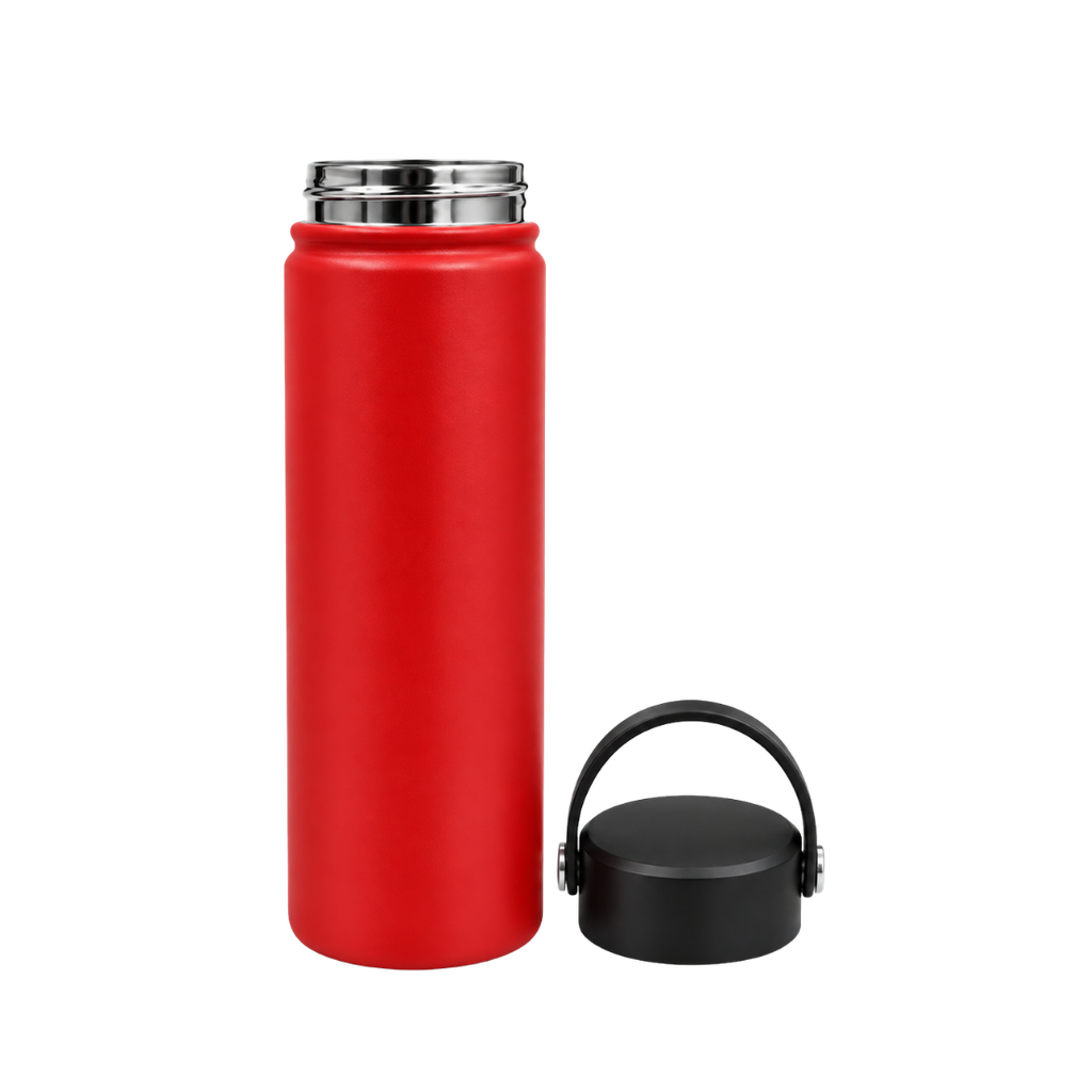 Termo Acero Inoxidable Rojo 24 oz Travel Doble Pared