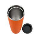 Termo, acero inoxidable, Anaranjado, 550ml, Sutra doble pared con anillo magnético para celular