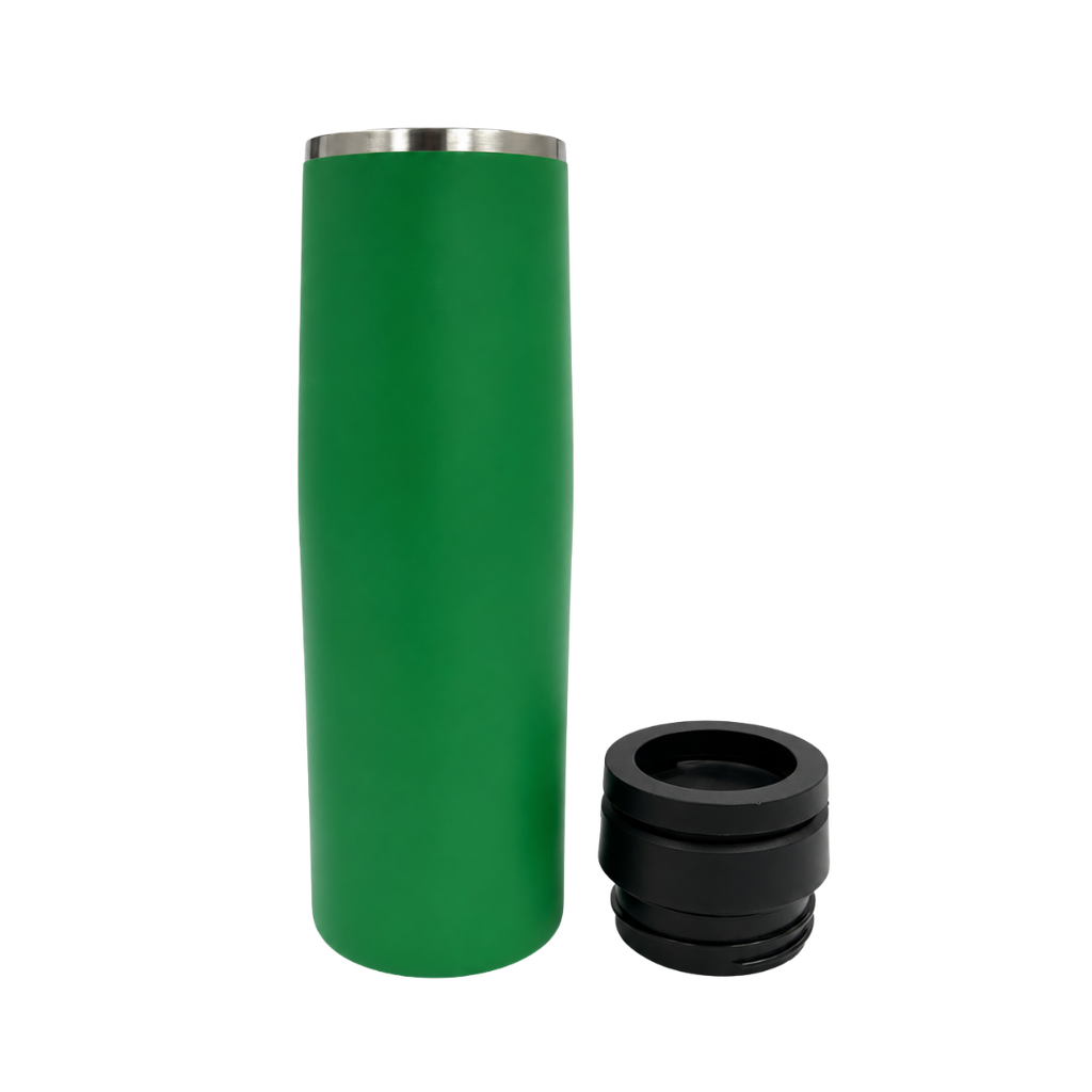 Termo, acero inoxidable, verde, 550ml, Sutra doble pared con anillo magnético para celular