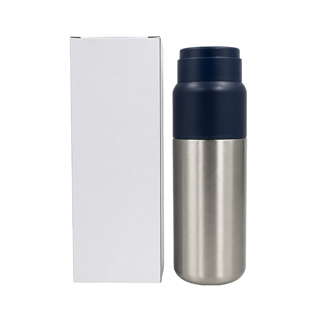 TERMO, ACERO INOXIDABLE, AZUL MARINO, 500 ML, Valley doble pared