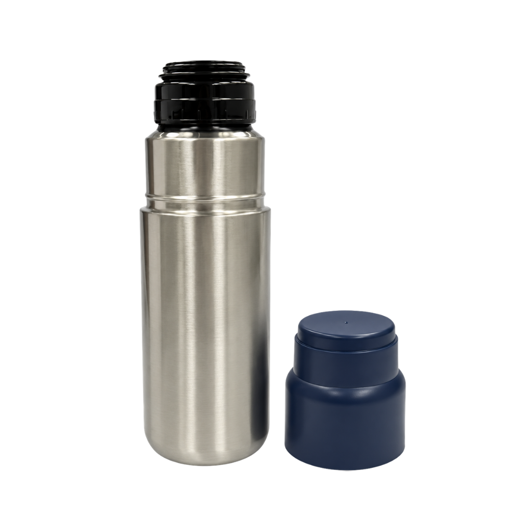 TERMO, ACERO INOXIDABLE, AZUL MARINO, 500 ML, Valley doble pared