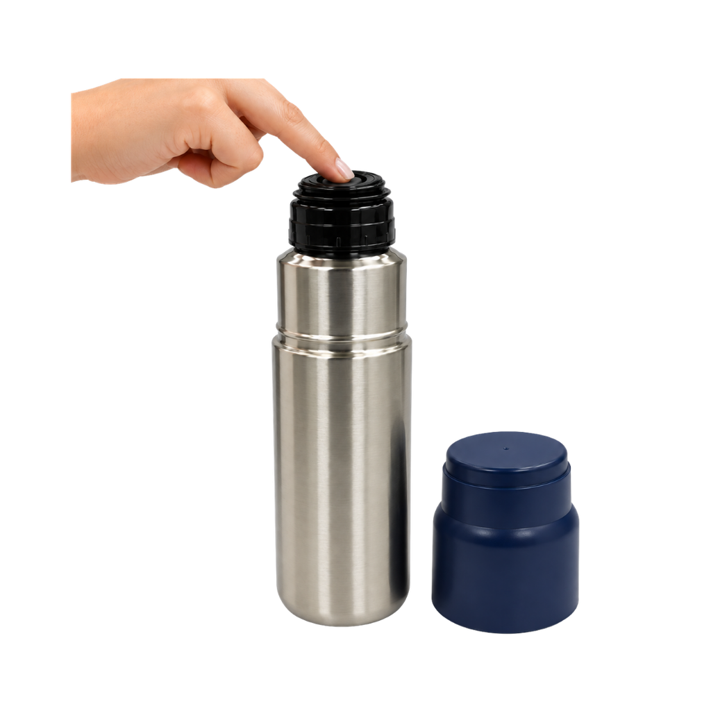 TERMO, ACERO INOXIDABLE, AZUL MARINO, 500 ML, Valley doble pared