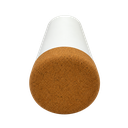 vaso termico, acero inoxidable, blanco mate, 400 ml doble pared , con base de corcho,