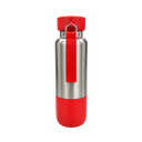 Termo acero inoxidable rojo 500 ml Warrior con pastillero cinta y taza base plástica