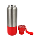 Termo acero inoxidable rojo 500 ml Warrior con pastillero cinta y taza base plástica