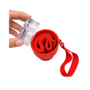Termo acero inoxidable rojo 500 ml Warrior con pastillero cinta y taza base plástica