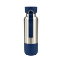 Termo acero inoxidable azul oscuro 500 ml Warrior con pastillero cinta y taza base plástica