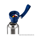 Termo acero inoxidable azul oscuro 500 ml Warrior con pastillero cinta y taza base plástica
