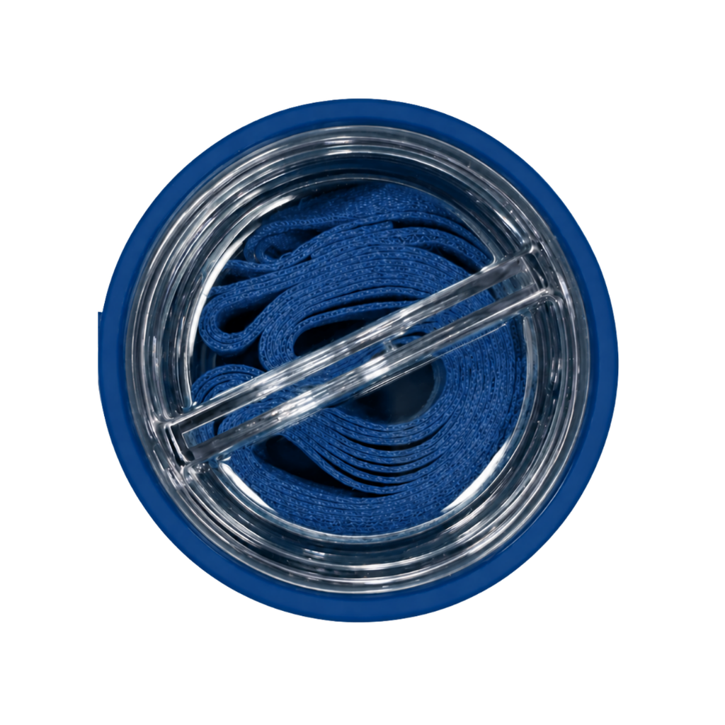 Termo acero inoxidable azul oscuro 500 ml Warrior con pastillero cinta y taza base plástica
