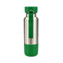 Termo acero inoxidable verde 500 ml Warrior con pastillero cinta y taza base plástica
