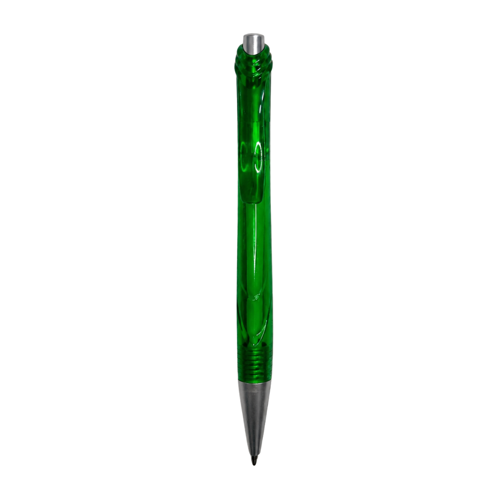 lapiceros, plástico, verde, 14 centimetros, cristal,