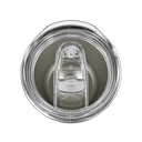 vaso acero inoxidable negro mate 12 oz termico vinero con tapadera plastica