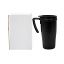 Taza, Acero Inoxidable, Negro Mate, 450 Ml Dull Con , Interior Plastico  