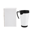 Taza, Acero Inoxidable, Blanco Mate, 450 Ml Dull Con , Interior Plastico 