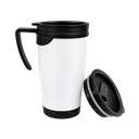 Taza, Acero Inoxidable, Blanco Mate, 450 Ml Dull Con , Interior Plastico 