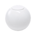 Spinner plástico blanco 5 cm forma de pelota
