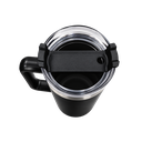 taza, acero inoxidable, negro mate, 40 oz,  Bold doble pared interior plástica, tapa y pajilla
