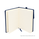 LIBRETA, PU, AZUL OSCURO, 14,8 x 21 cm, Holder con cierre magnético