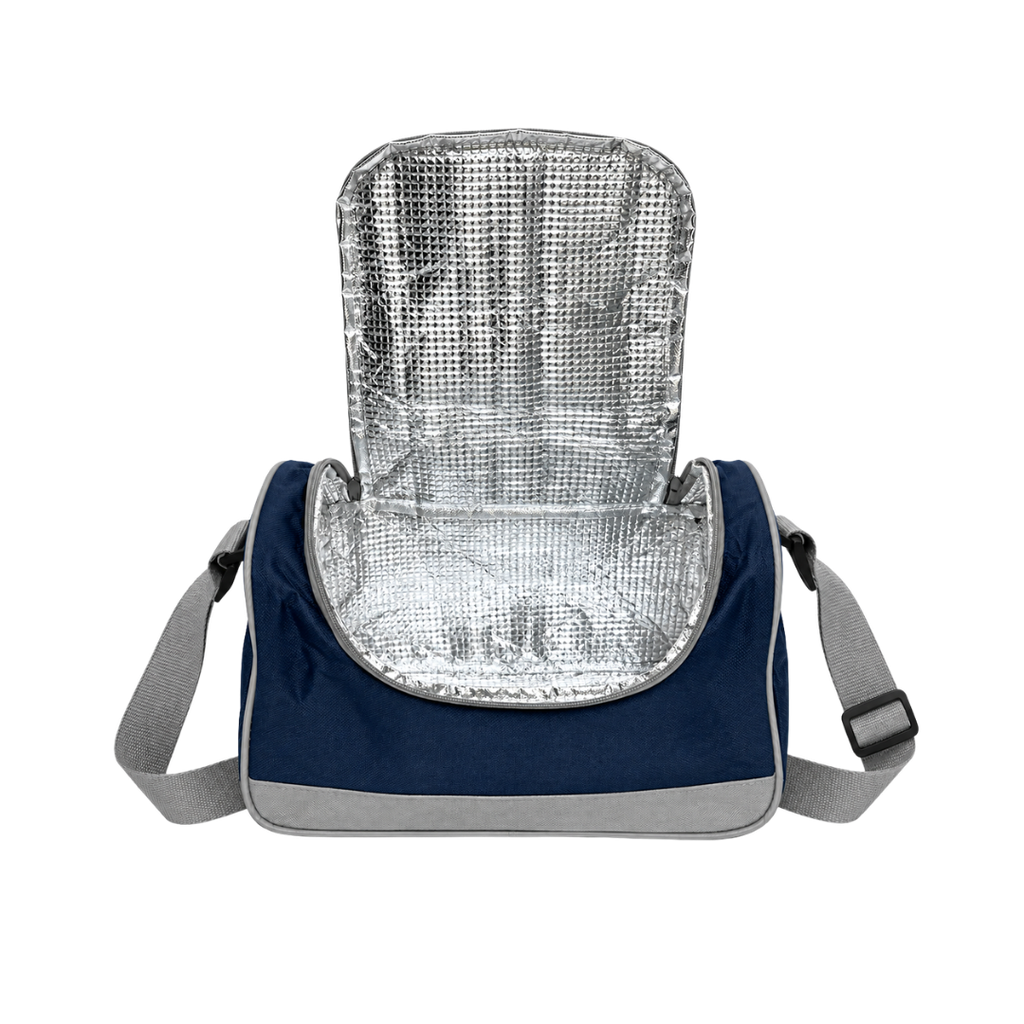 LONCHERA, OXFORD, AZUL NAVY, 29*15*20 cm, CLEAR ALUMINIZADA