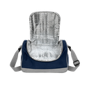 LONCHERA, OXFORD, AZUL NAVY, 29*15*20 cm, CLEAR ALUMINIZADA