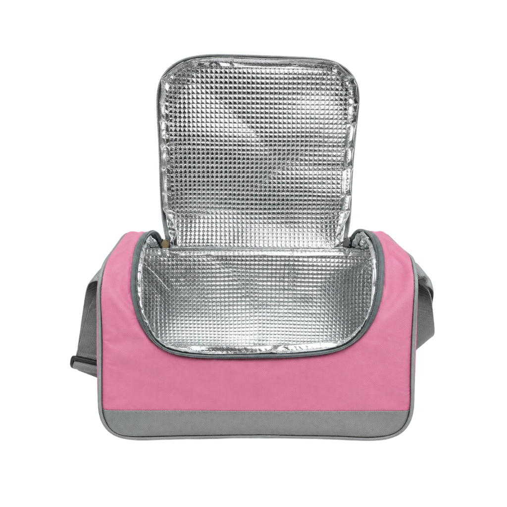 LONCHERA, OXFORD, ROSADO, 29*15*20 cm, CLEAR ALUMINIZADA
