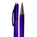 lapiceros, plástico, morado, 14 centimetros, cristal