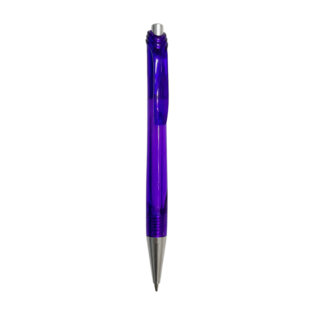 lapiceros, plástico, morado, 14 centimetros, cristal