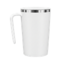 Taza Acero Inoxidable blanco 13*9 cm doble pared con agitador magnetico