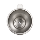 Taza Acero Inoxidable blanco 13*9 cm doble pared con agitador magnetico