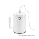 Taza Acero Inoxidable blanco 13*9 cm doble pared con agitador magnetico