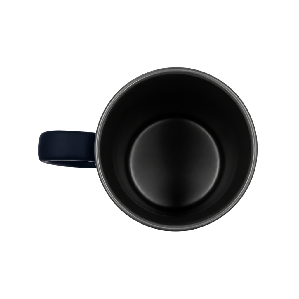 SET EJECUTIVO, CERÁMICA, NEGRO, 480 ml, Double de taza en set con agenda PU A5 y lapiceros de metal de cenefa gris en caja negra de regalo