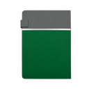 SET EJECUTIVO, CERÁMICA, VERDE, 480 ml, Double de taza en set con agenda PU A5 y lapiceros de metal de cenefa gris en caja negra de regalo